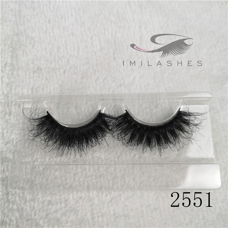 Cruelty free mink lashes supplier wholesale 25mm long lasting false eyelashes A-51